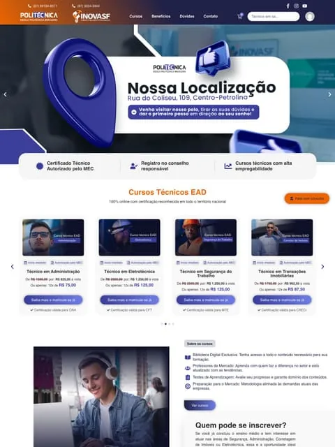 Prévia do site Politécnica