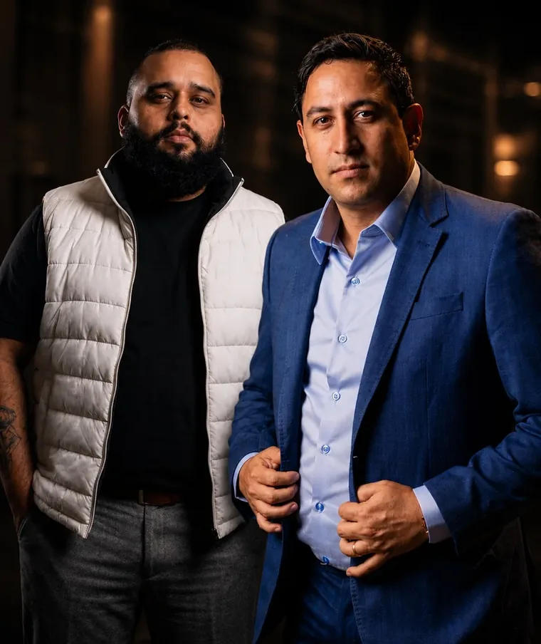 Thiago Emanuel e Wesley Santos, lideranças da Mega